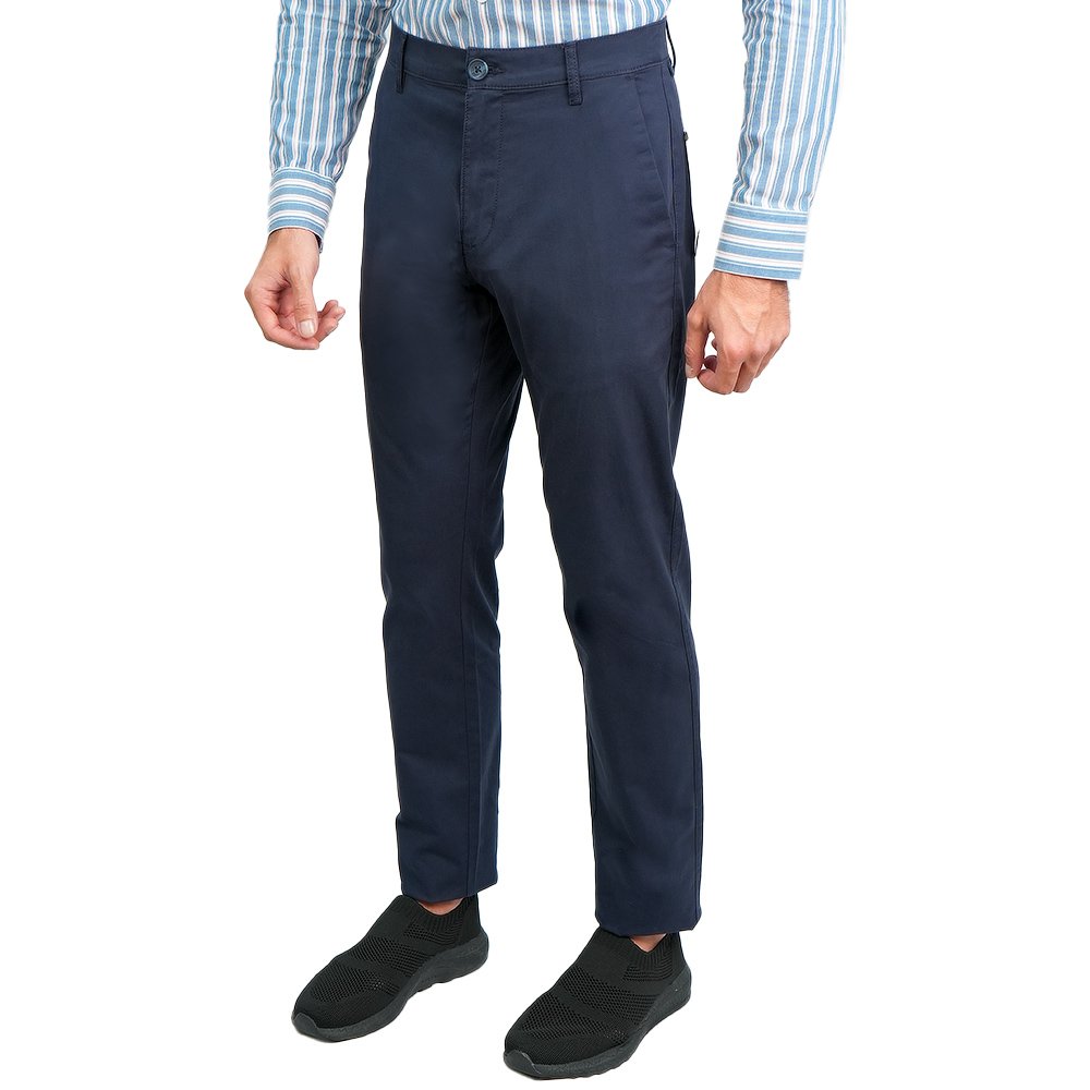 Men's Twill Low Rise Slim Taper Khaki Pant - Image 1