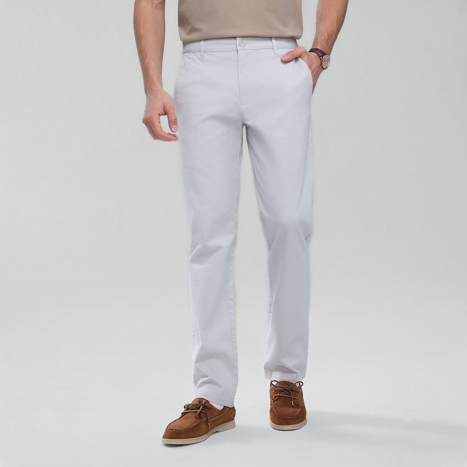 Men's  Low Rise Slim Tapered Khaki Pant - Image 1