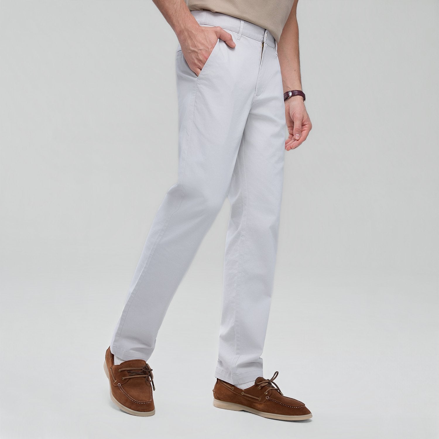 Men's  Low Rise Slim Tapered Khaki Pant - Image 3