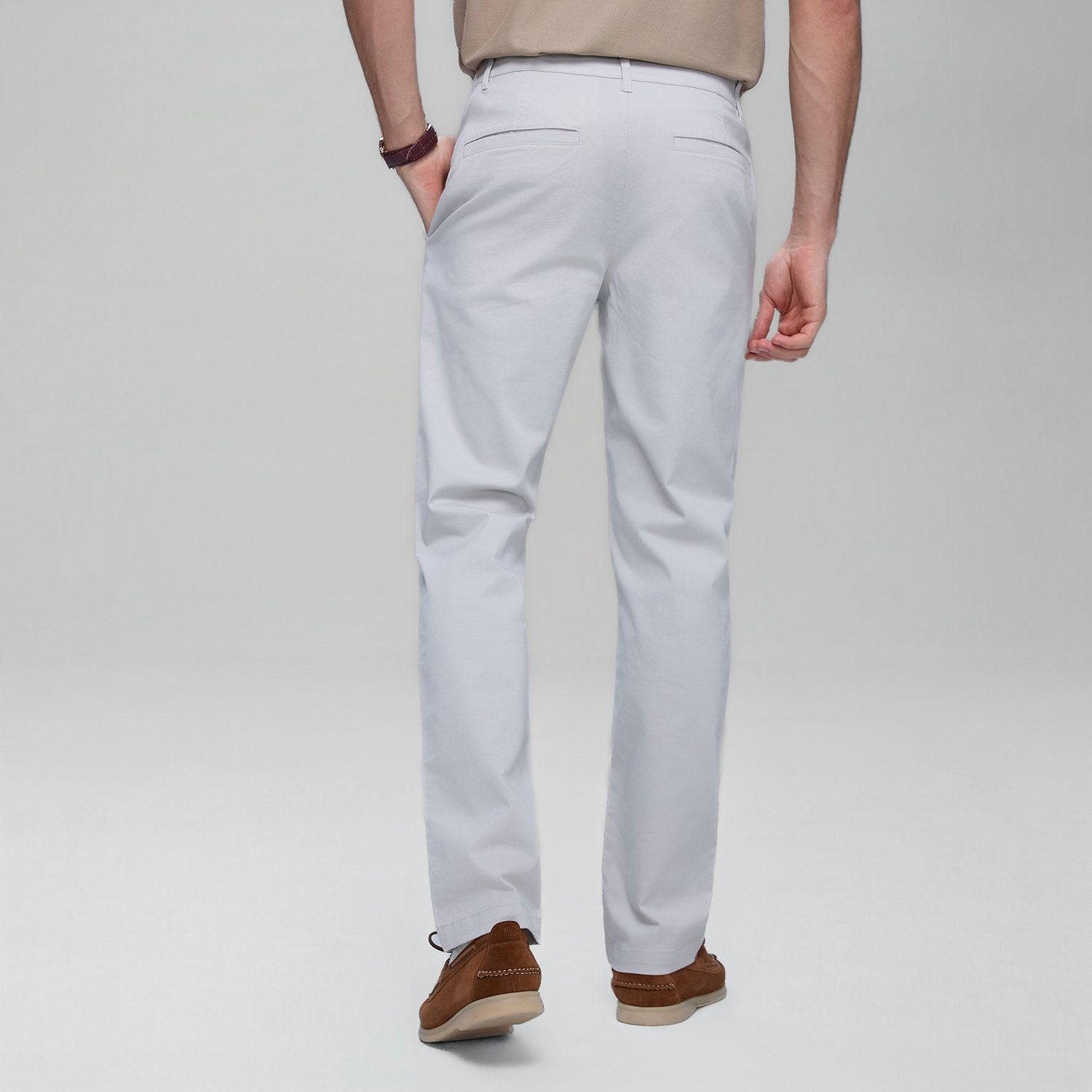 Men's  Low Rise Slim Tapered Khaki Pant - Image 5