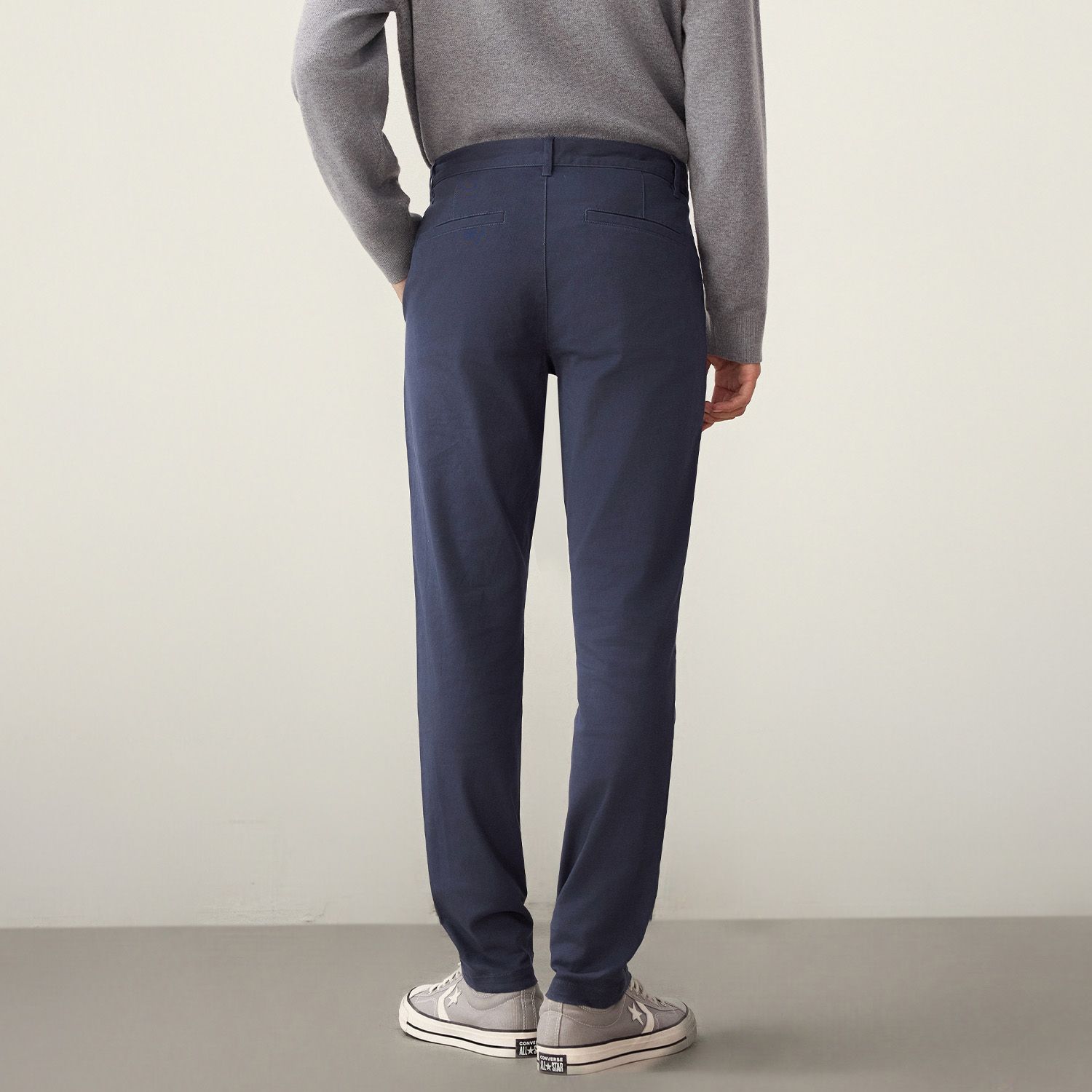 Men's  Twill Low Rise Slim Taper Khakis - Image 4