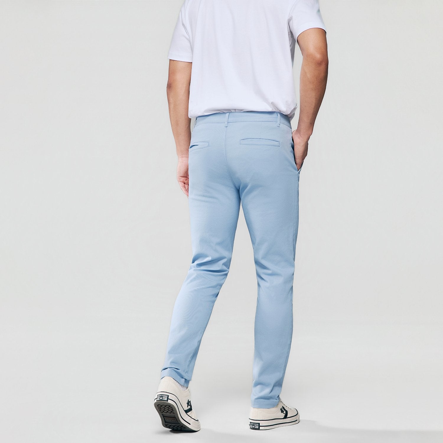 Men's  Twill Low Rise Slim Taper Khakis - Image 5