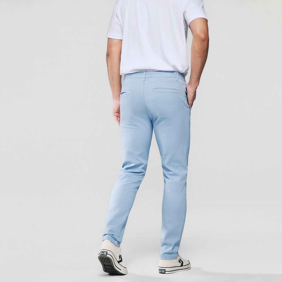 Men's  Twill Low Rise Slim Taper Khakis - Image 5