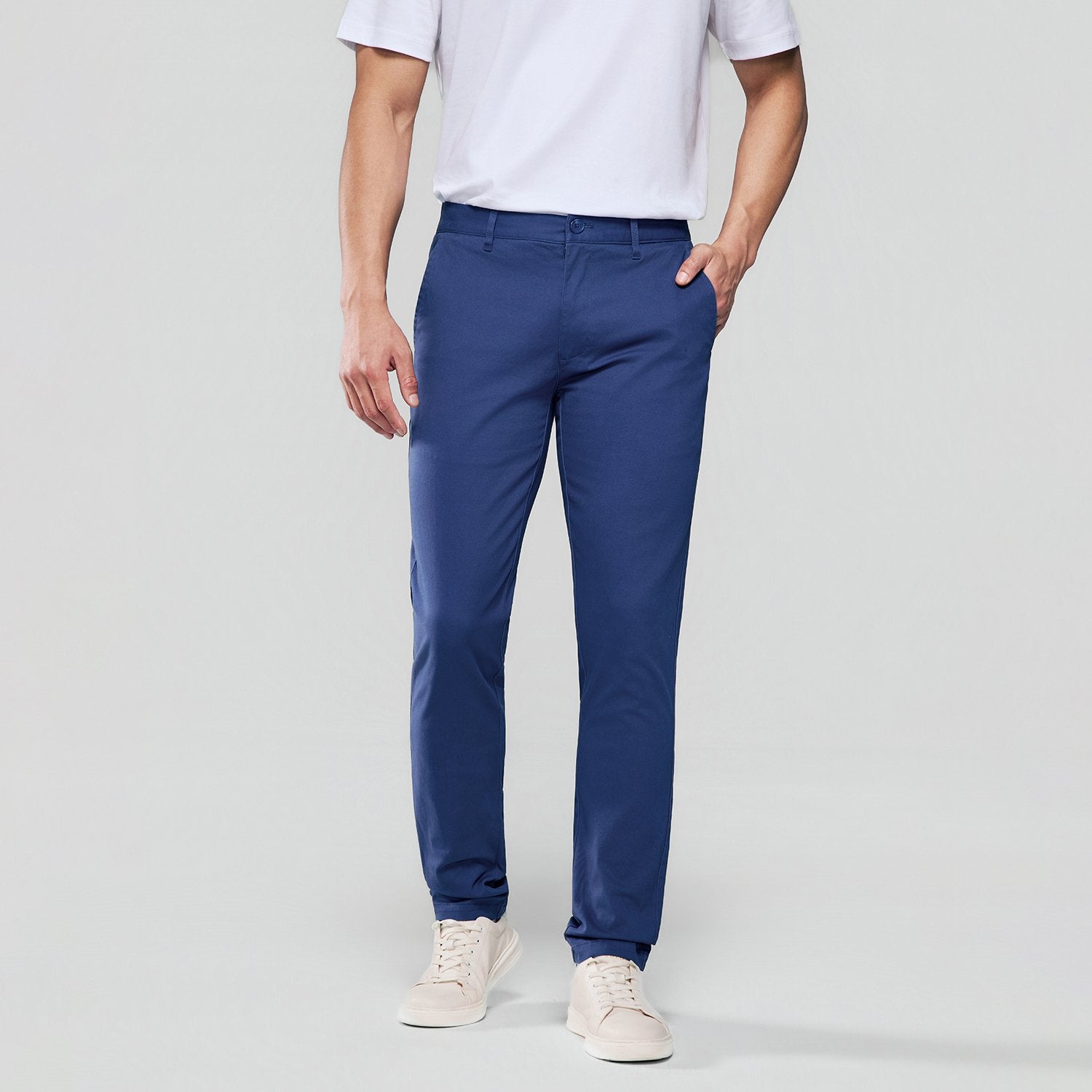 Men's  Twill Low Rise Slim Taper Khakis - Image 4