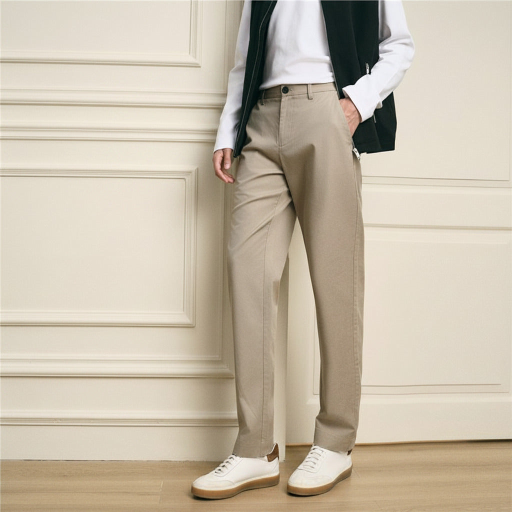Men's Cotton Mid Rise Regular Pant - Image 2