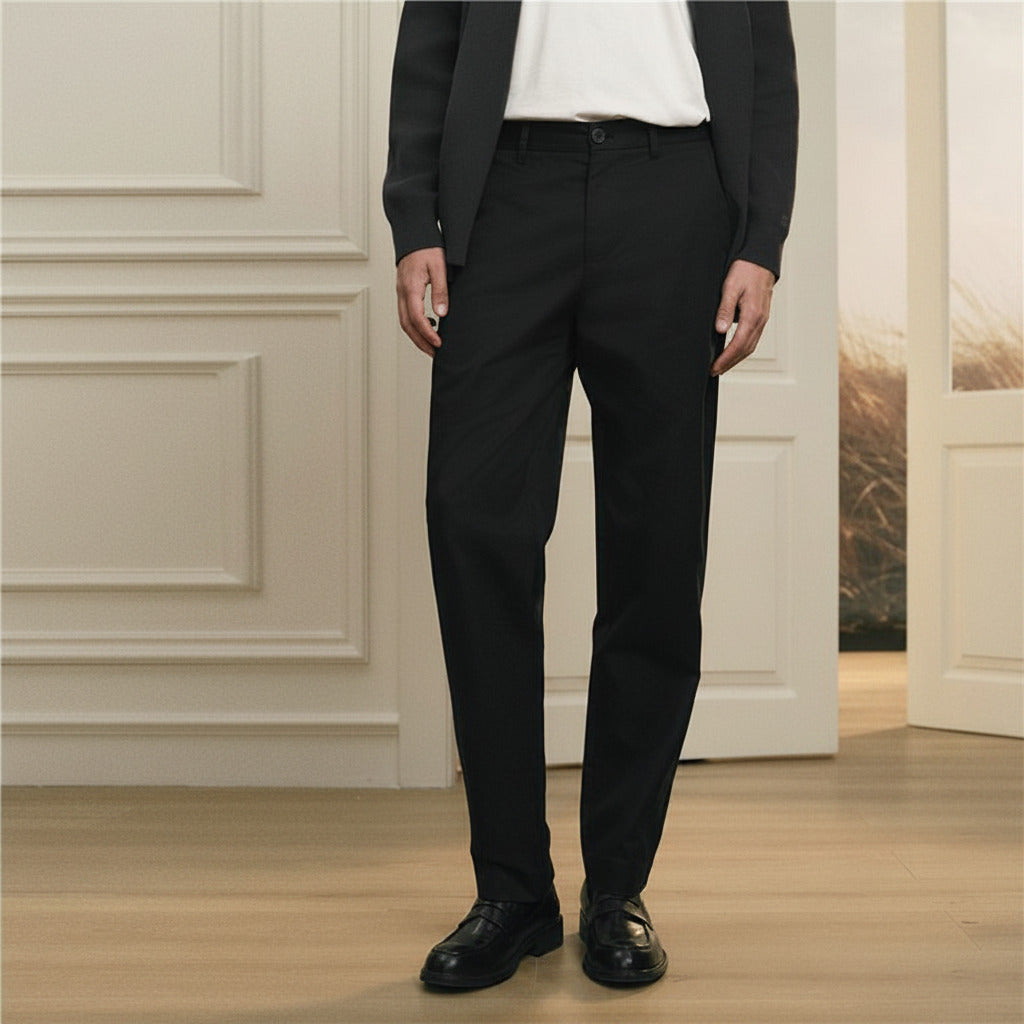 Men's Cotton Mid Rise Regular Pant - Image 1