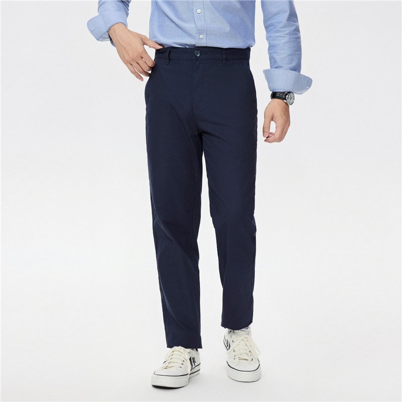 Men's Twill Mid Rise Regular Fit Pants - Image 2