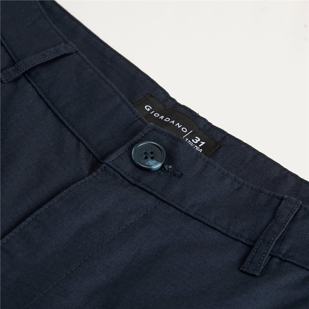 Men's Twill Mid Rise Regular Fit Pants - Image 6