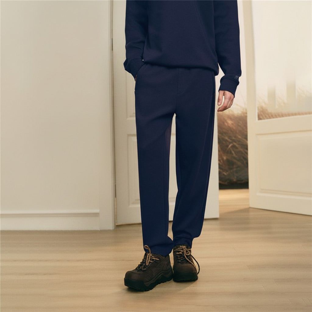 Men's Regular Fit Interlock Jogger with Elastic Waist - Image 1