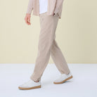 Men's  Mid Rise Relaxed Straight Elastic Waist Khakis - Image 2
