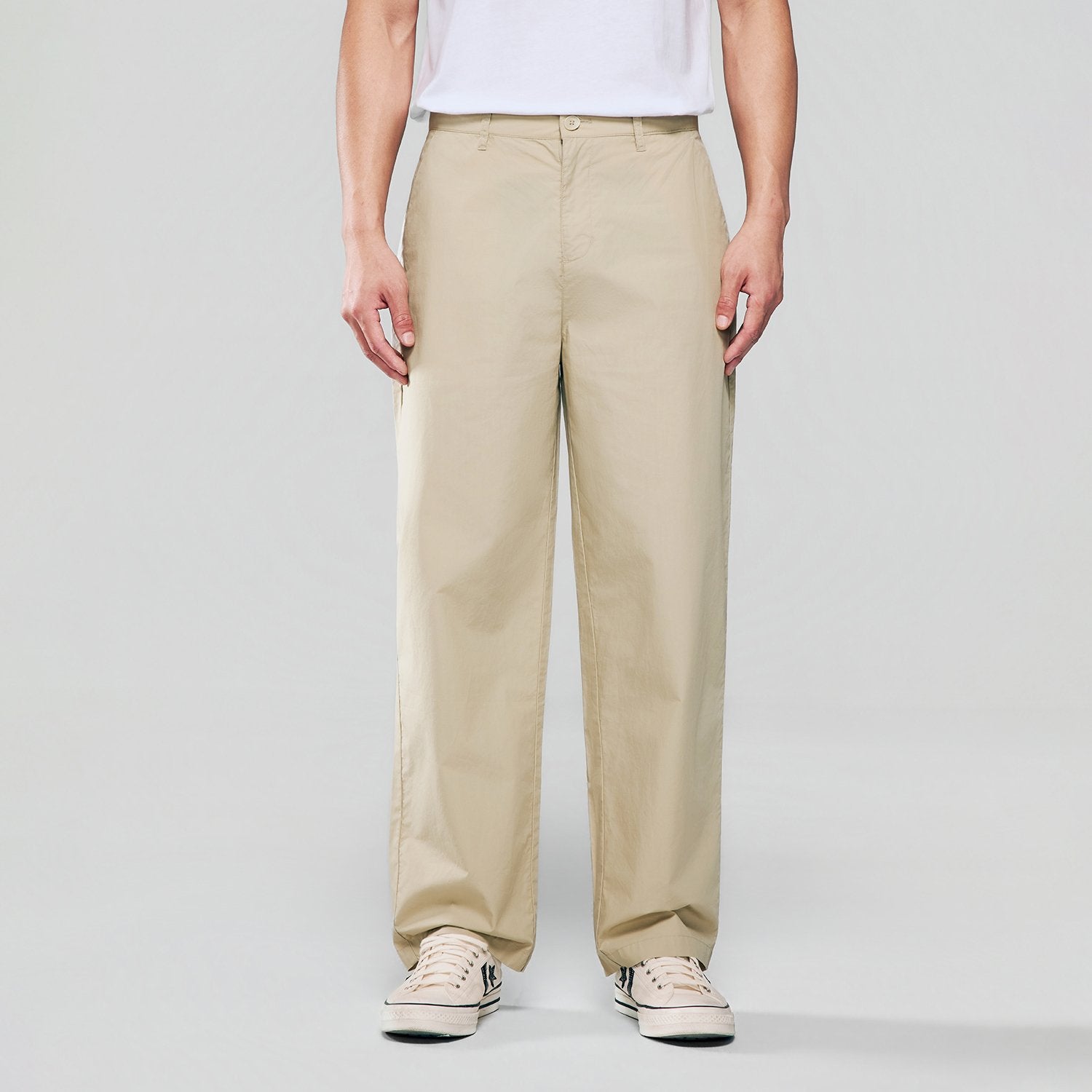 Men'S Mid Rise Loose Straight Khakis - Image 4