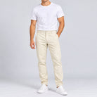 Men's Twill Mid Rise Regular Taper Khakis - Image 1