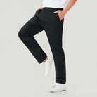 Men's Twill Mid Rise Regular Taper Khakis - Image 3