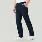 Men's Twill Mid Rise Regular Taper Khakis - Image 2