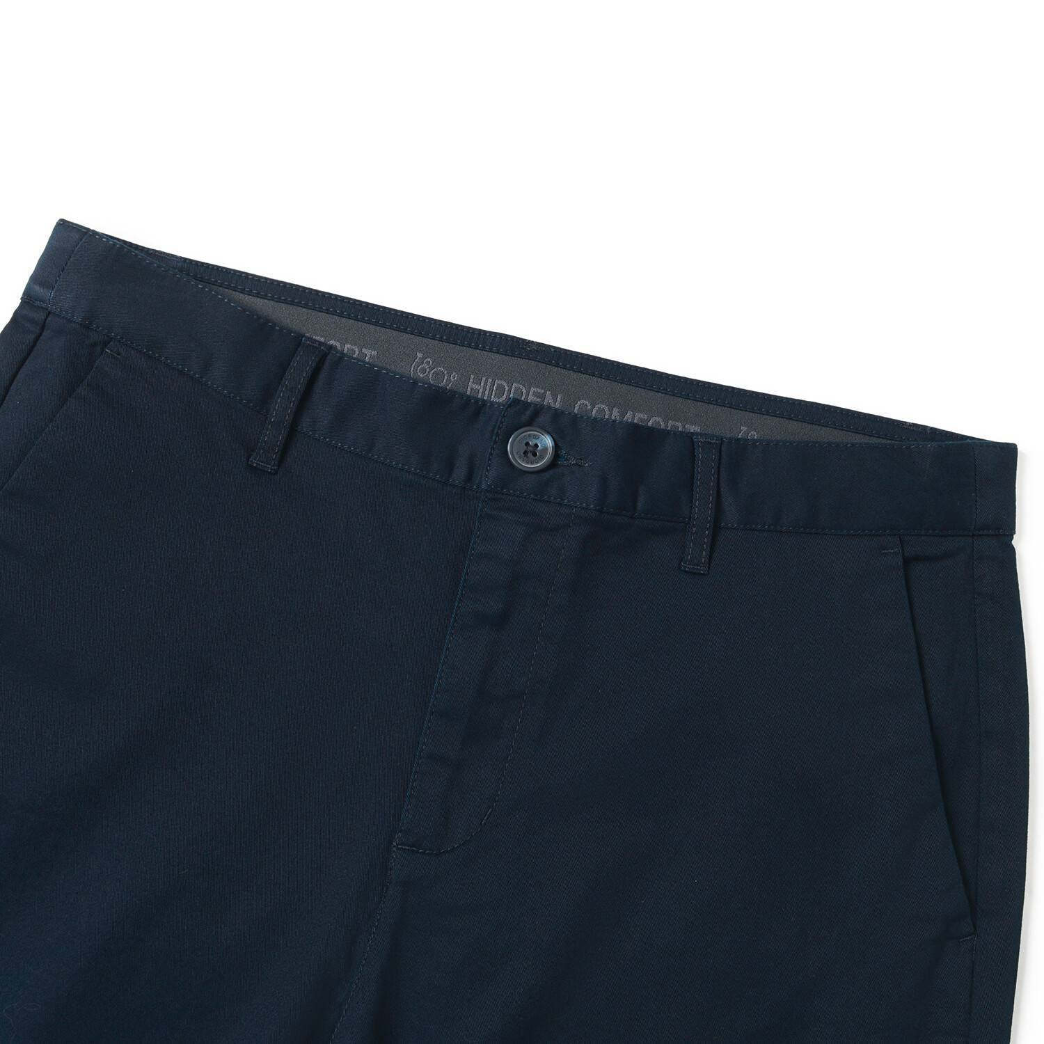 Men's Twill Mid Rise Regular Taper Khakis - Image 6