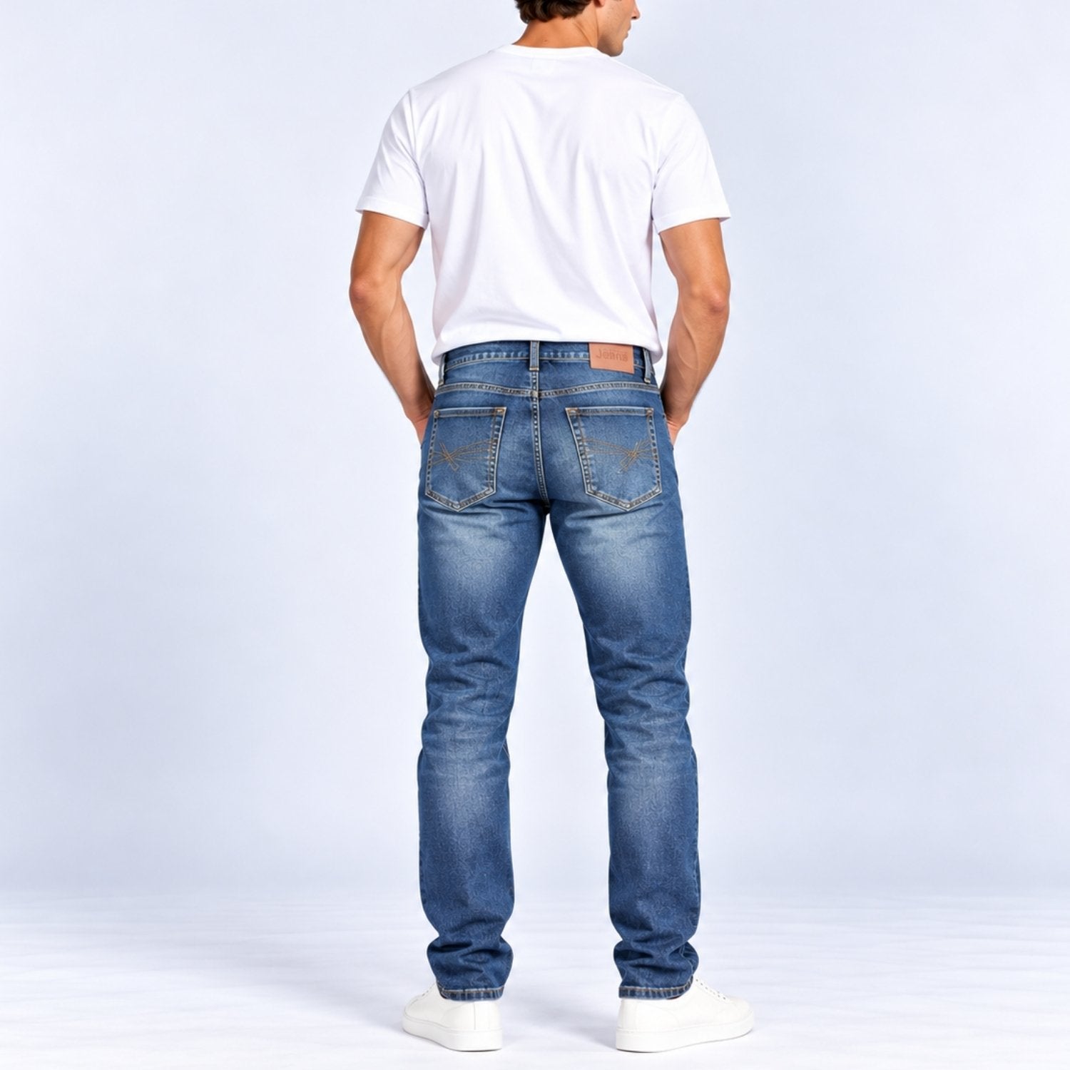 Men's Denim Low Rise Straight Jeans - Image 2