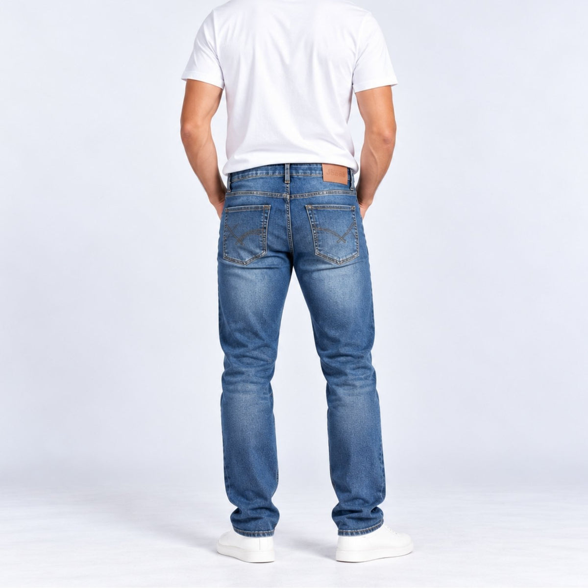 Men's Denim Low Rise Straight Jeans - Image 2