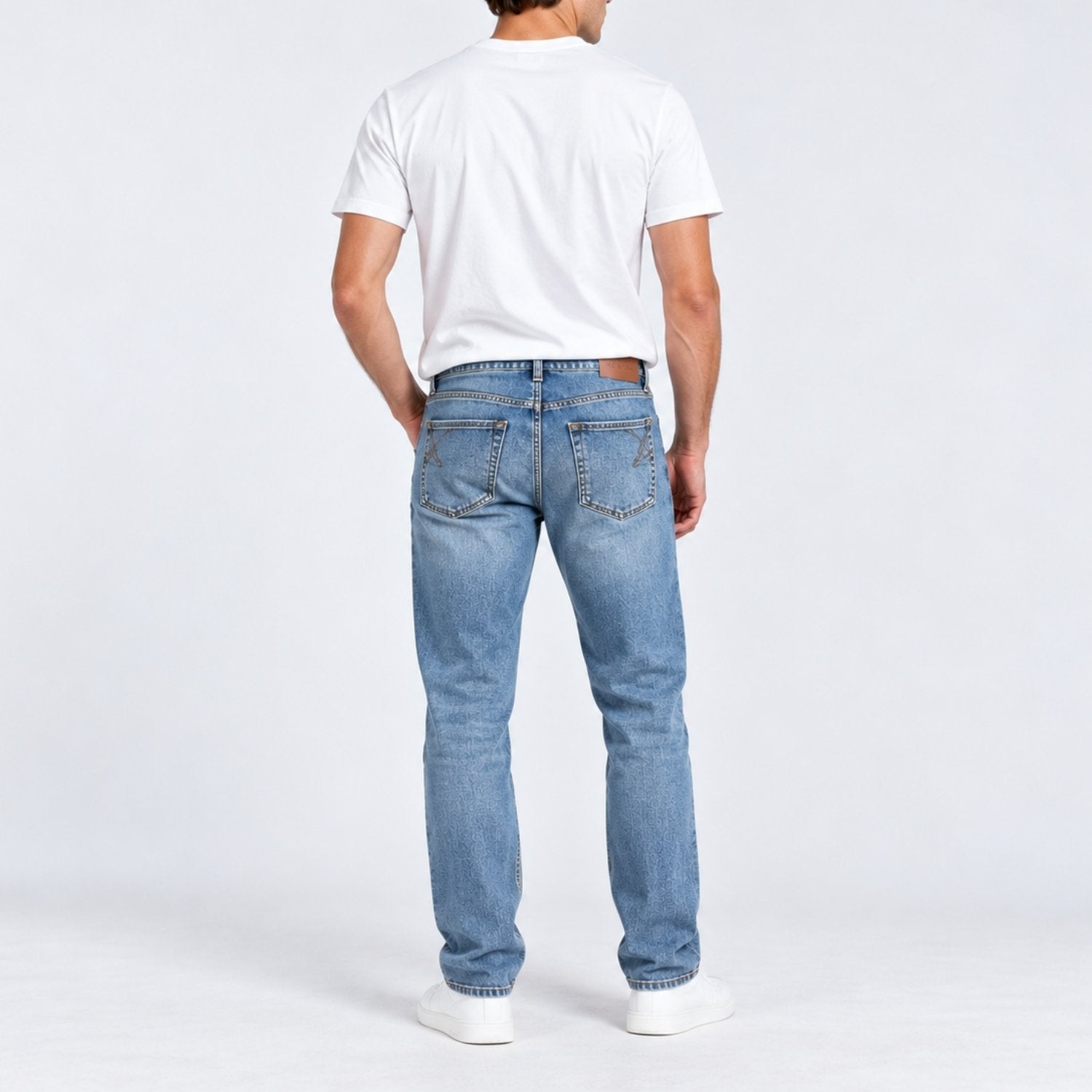 Men's Denim Low Rise Straight Jeans - Image 2