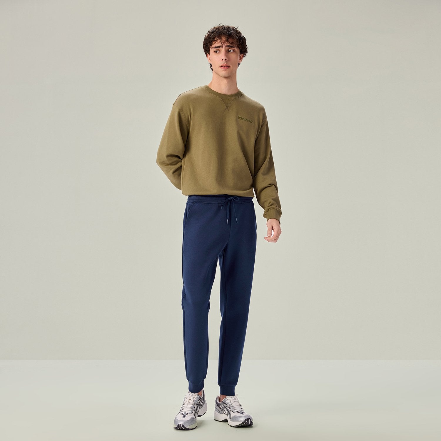 Men's Slim Tapered Air Double Knit Joggers - Image 1