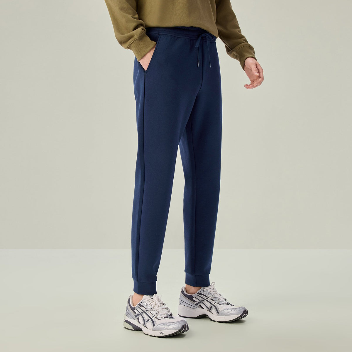 Men's Slim Tapered Air Double Knit Joggers - Image 2