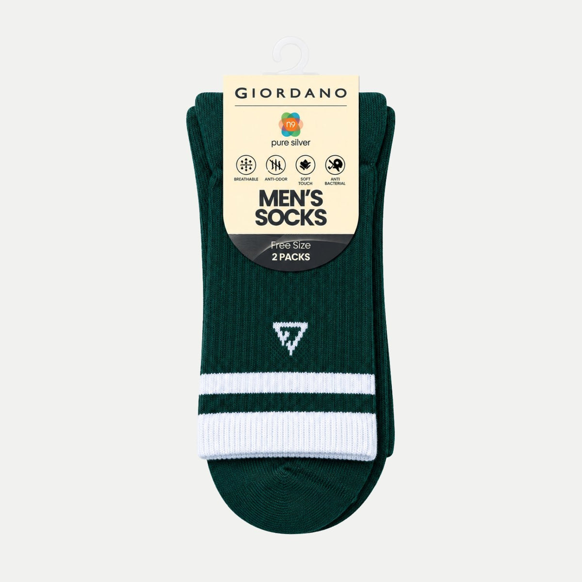 2-Pack Cotton Blend Mid-Length Socks - Image 1