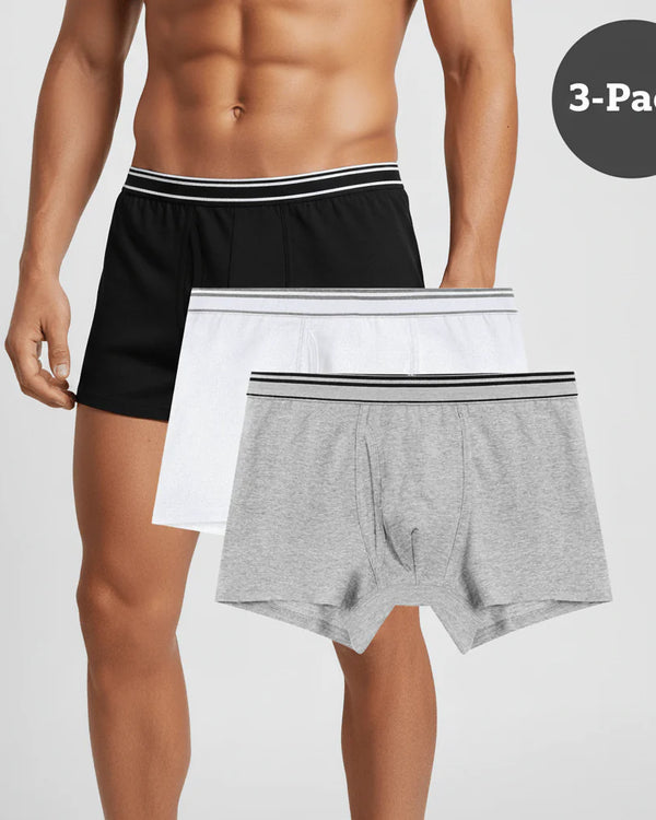 Quick buy Men's Cotton Spandex Jersey 3-Pack Trunks