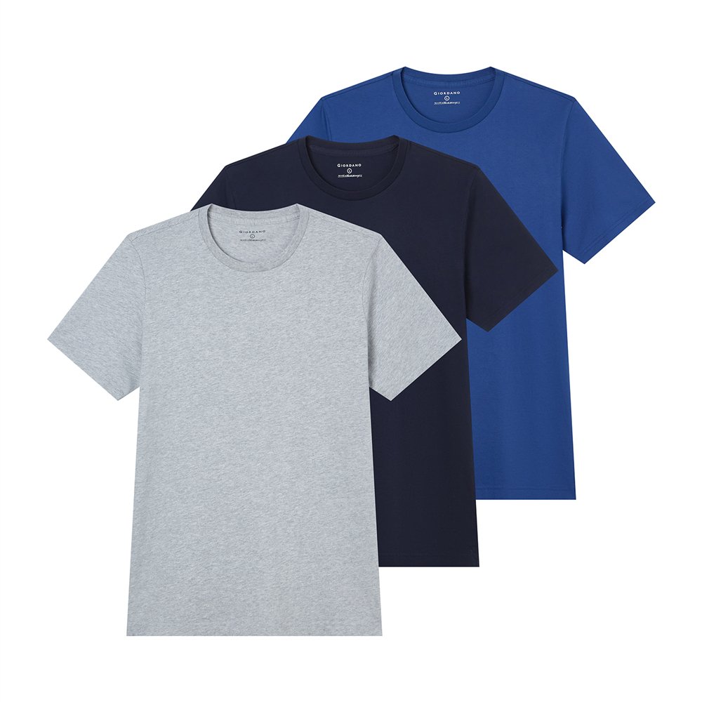 Men's  3 Pack Crew Neck T-Shirt - Image 1