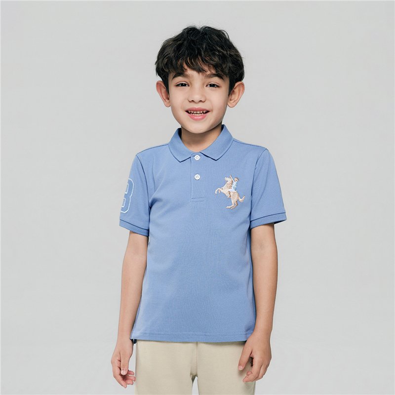 Junior's Slim Fit  Embroidery Bold Polo - Image 1