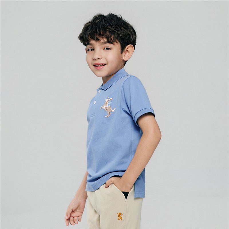 Junior's Slim Fit  Embroidery Bold Polo - Image 2