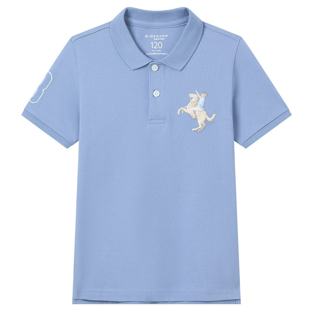 Junior's Slim Fit  Embroidery Bold Polo - Image 5