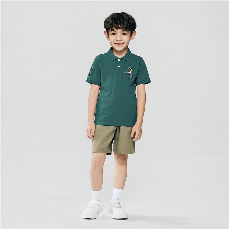 Junior's Slim Fit  Embroidery Bold Polo - Image 2