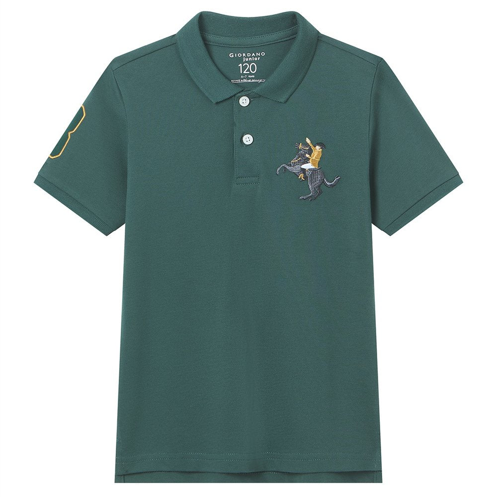 Junior's Slim Fit  Embroidery Bold Polo - Image 5