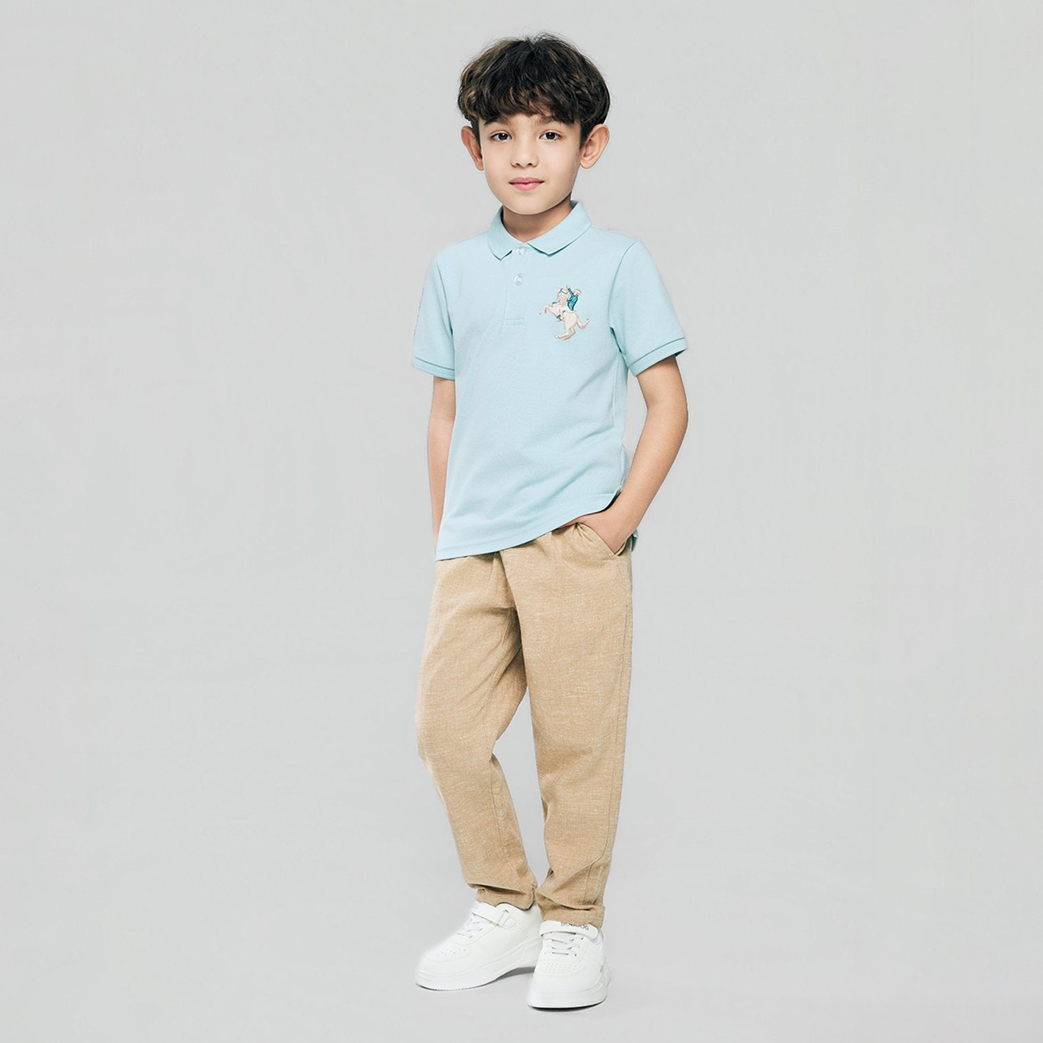 Junior's Slim Fit  Embroidery Bold Polo - Image 2