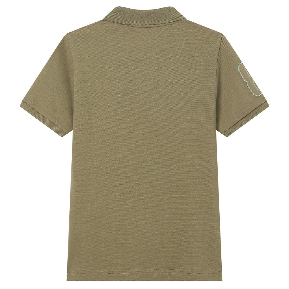 Junior's Slim Fit Lion Embroidered Cotton Polo - Image 6