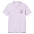 Junior's Slim Fit Lion Embroidered Cotton Polo - Image 5