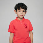 Junior's Slim Fit Lion Embroidered Cotton Polo - Image 5