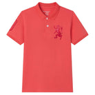 Junior's Slim Fit Lion Embroidered Cotton Polo - Image 6