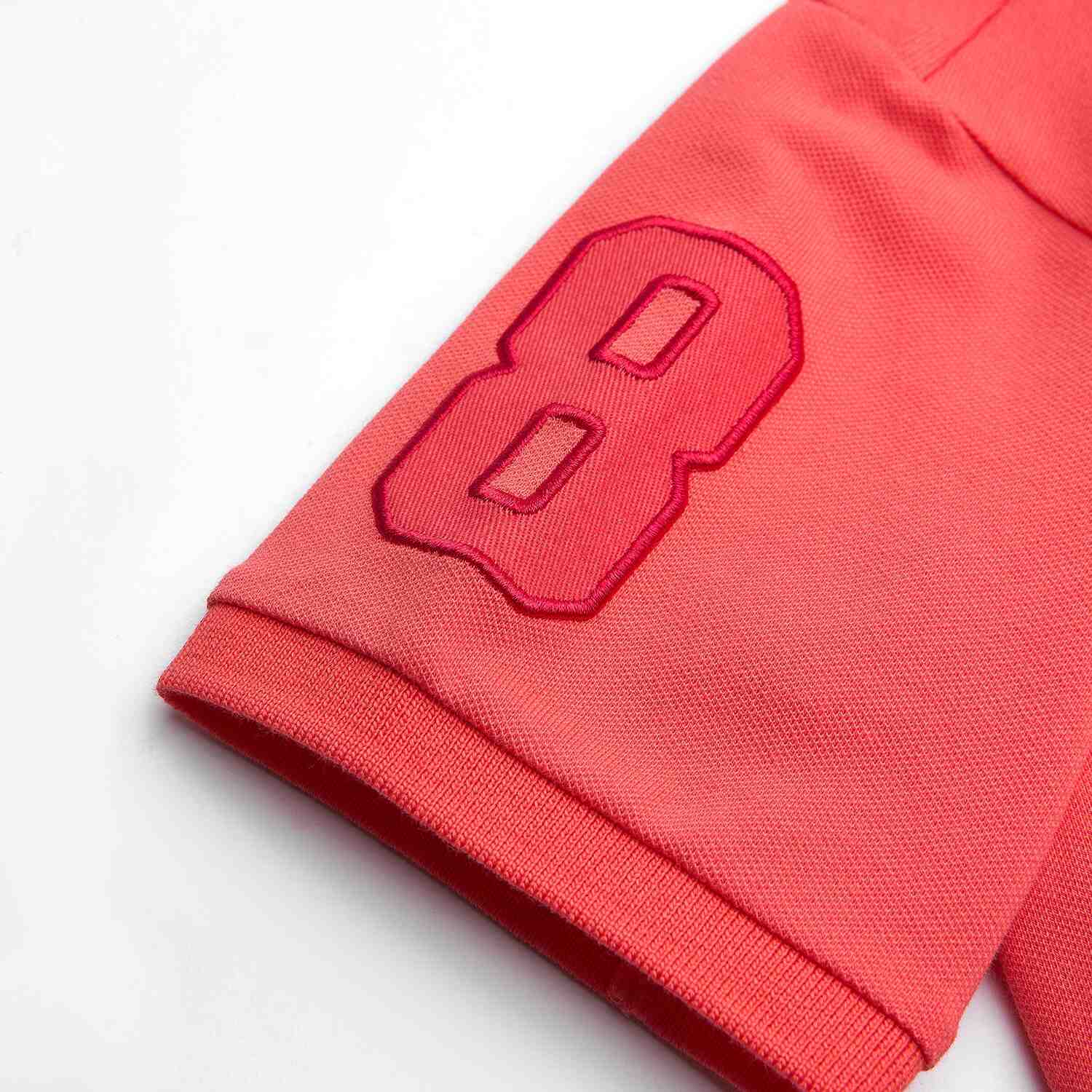 Junior's Slim Fit Lion Embroidered Cotton Polo - Image 9