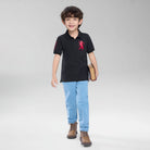 Junior's Slim Fit Lion Embroidered Cotton Polo - Image 2