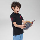 Junior's Slim Fit Lion Embroidered Cotton Polo - Image 5