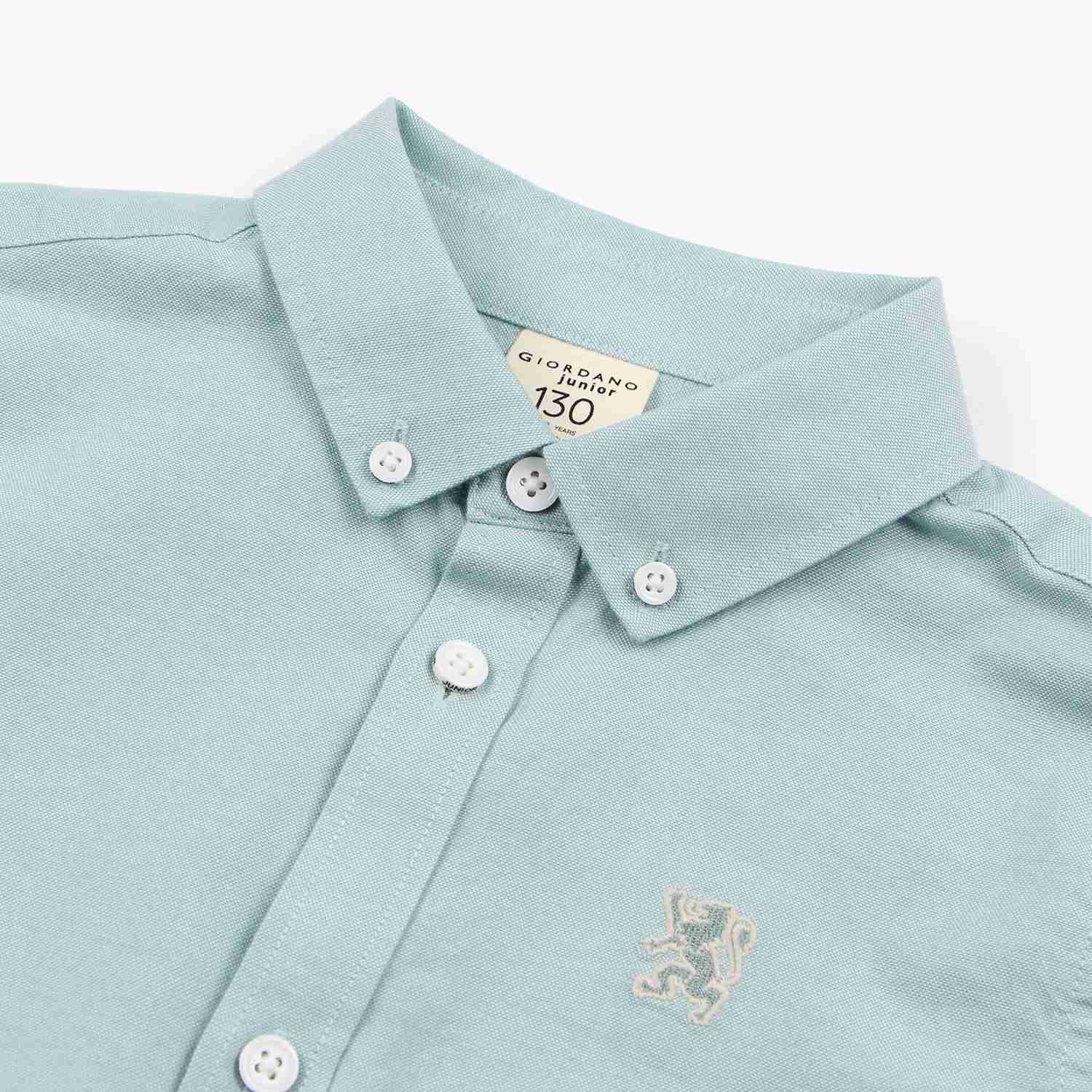 Junior's Regular Fit Embroidered Oxford Shirt - Image 3