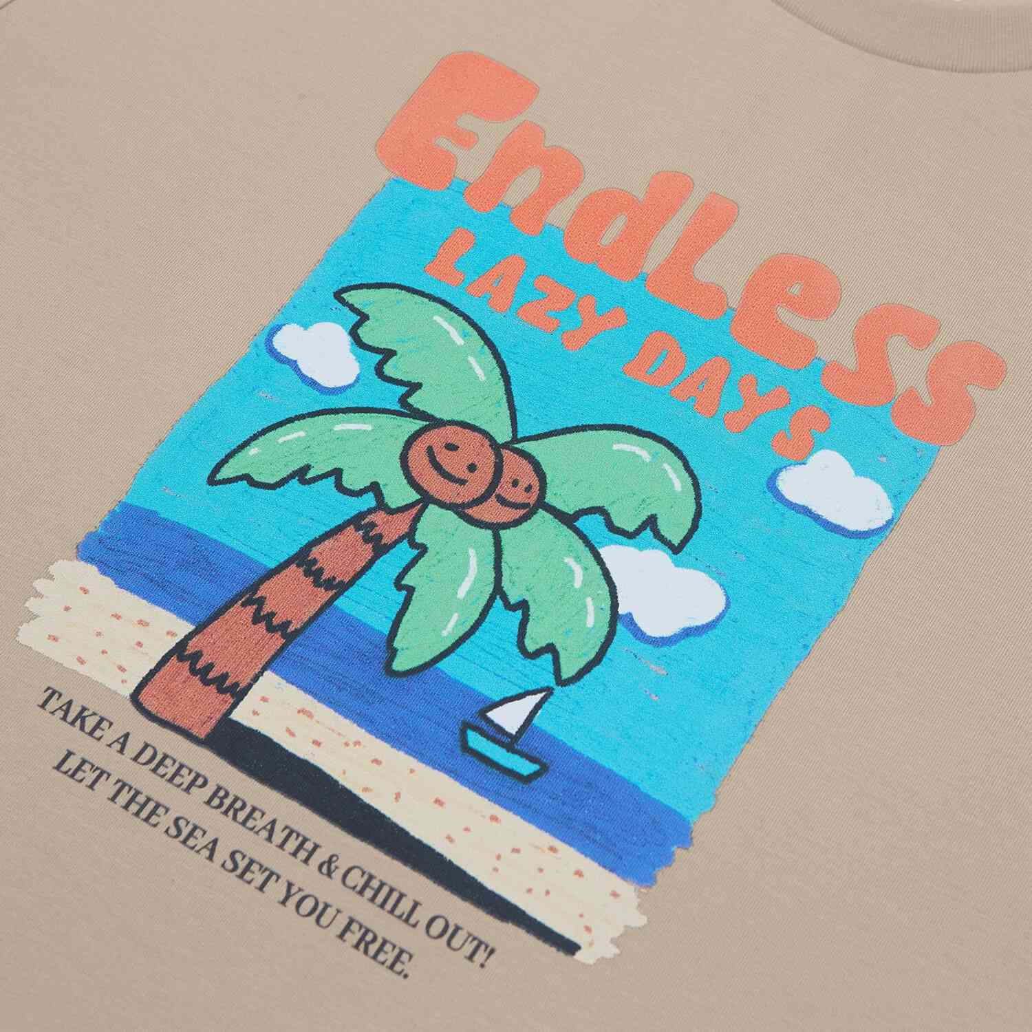Junior's Crew Neck Short Sleeve Relaxed Print Tee - Image 4