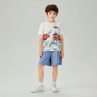 Junior's Regular Fit Smurfs Print Crew Neck Tee - Image 1