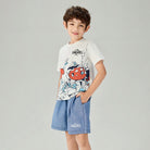 Junior's Regular Fit Smurfs Print Crew Neck Tee - Image 5
