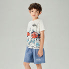 Junior's Regular Fit Smurfs Print Crew Neck Tee - Image 6
