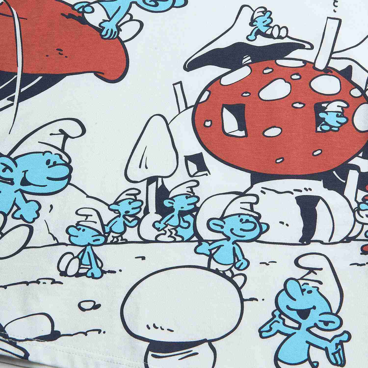 Junior's Regular Fit Smurfs Print Crew Neck Tee - Image 10