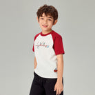 Junior's  Relaxed Fit Raglan Sleeve Smurfs Print Crew Neck Tee - Image 6