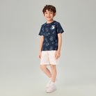 Junior's Relaxed Fit Smurfs Print Crew Neck Tee - Image 1