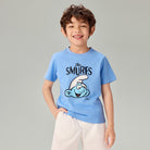 Junior's Relaxed Fit Smurfs Print Crew Neck Tee - Image 3