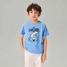 Junior's Relaxed Fit Smurfs Print Crew Neck Tee - Image 4